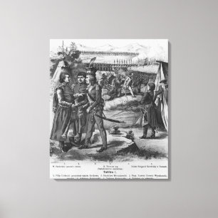 Die Armee von Tadeusz Kosciuszko, 1794 Leinwanddruck