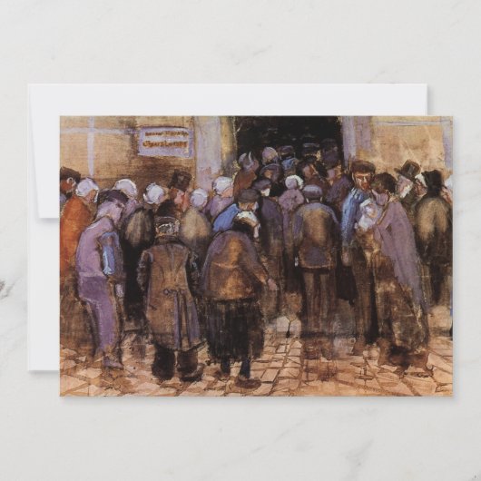 Die Armen und das Geld von Vincent van Gogh Einlad (Vorderseite)