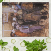 Die Armen und das Geld von Vincent van Gogh Geschirrtuch (Gefaltet)