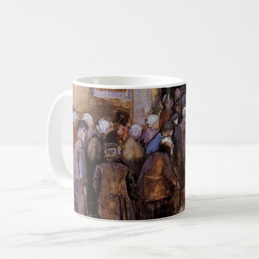 Die Armen und das Geld von Vincent van Gogh Kaffeetasse (Vorderseite Links)