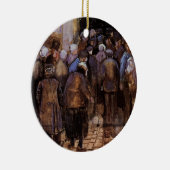 Die Armen und das Geld von Vincent van Gogh Keramik Ornament (Rechts)