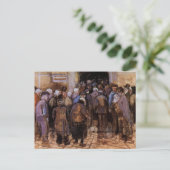 Die Armen und das Geld von Vincent van Gogh Postkarte (Stehend Vorderseite)