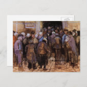 Die Armen und das Geld von Vincent van Gogh Postkarte (Vorne/Hinten)
