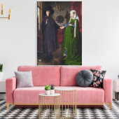 Die Arnolfini-Ehe (von Jan van Eyck) Leinwanddruck (Insitu (Wohnzimmer))