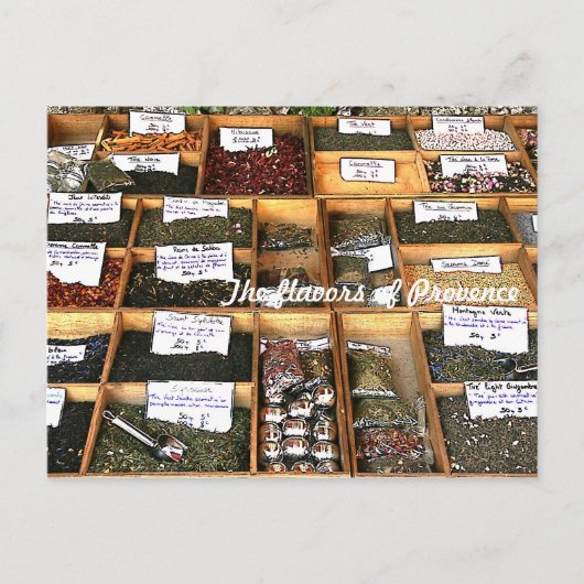 Die Aromen der Postkarte der Provence (Vorderseite)
