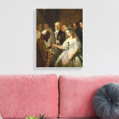 Die arrangierte Ehe von 1862 Leinwanddruck (Insitu (Wohnzimmer))