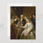 Die arrangierte Ehe von 1862 Postkarte (Vorne/Hinten)