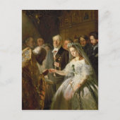 Die arrangierte Ehe von 1862 Postkarte (Vorderseite)