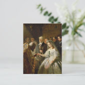 Die arrangierte Ehe von 1862 Postkarte (Stehend Vorderseite)