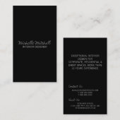 Die Art |blk des Designers der Visitenkarte-| Visitenkarte (Vorne/Hinten)