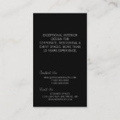 Die Art |blk des Designers der Visitenkarte-| Visitenkarte (Rückseite)