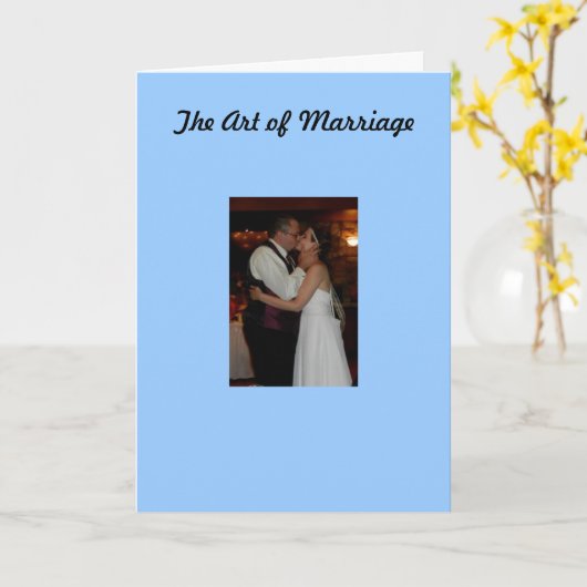 Die Art der Ehe Karte (Gelbe Blume)