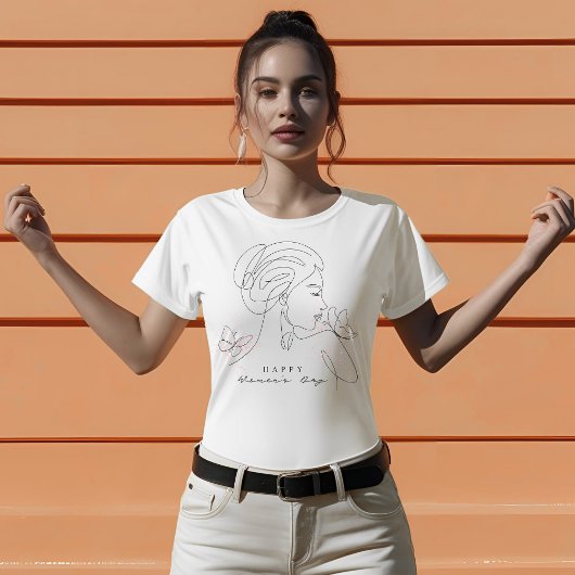 Die Art der einfachen Linie der Mutter T-Shirt