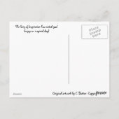 Die Art der Inspirationskarte Postkarte (Rückseite)