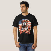 Die Art des amerikanischen Bulldog-Logos T-Shirt (Vorne ganz)