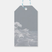 Die Art des Fliegens von Meereswellen Geschenkanhänger (Rückseite)