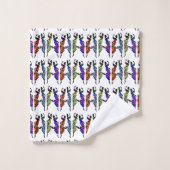 Die Art des Tanzes Badhandtuch Set (Waschlappen)