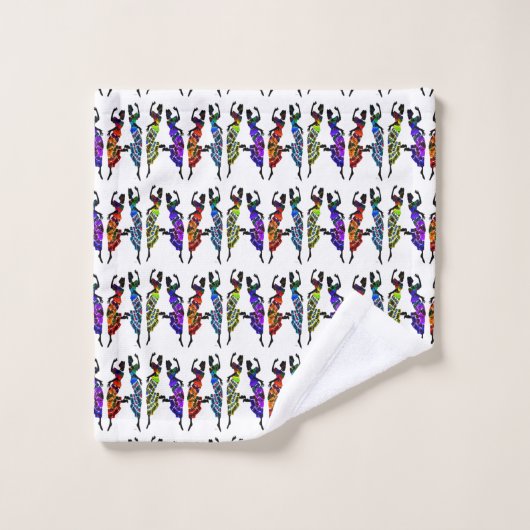 Die Art des Tanzes Badhandtuch Set (Waschlappen)