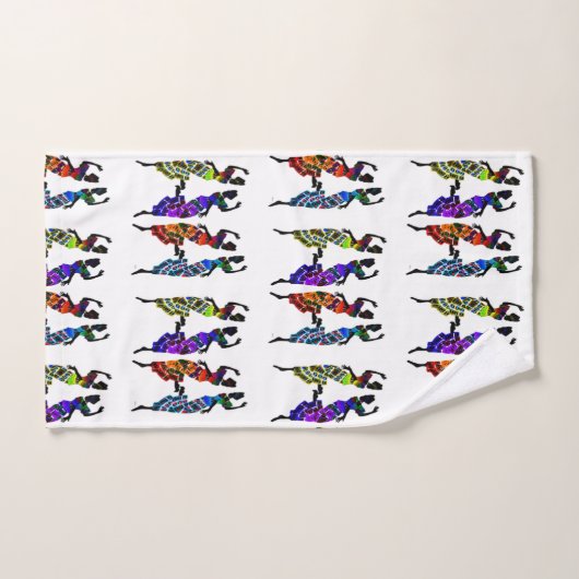 Die Art des Tanzes Badhandtuch Set (Handtuch)