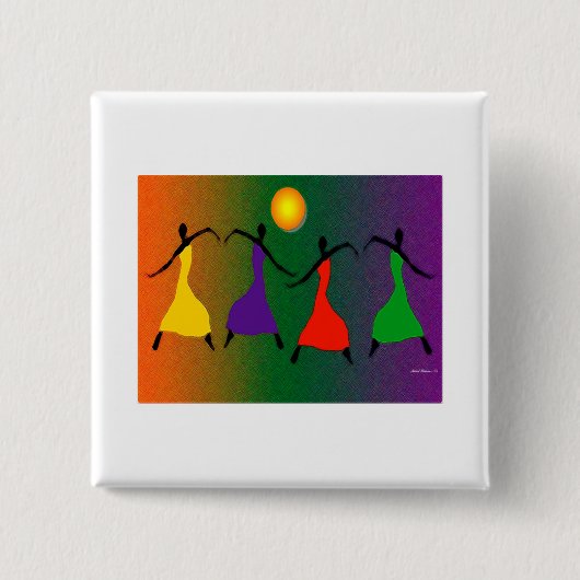 Die Art des Tanzes Button (Vorderseite)
