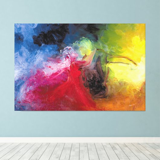 Die Art des Tanzes Leinwanddruck (Insitu (Holzboden))