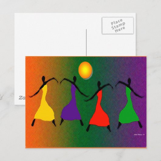 Die Art des Tanzes Postkarte (Vorne/Hinten)
