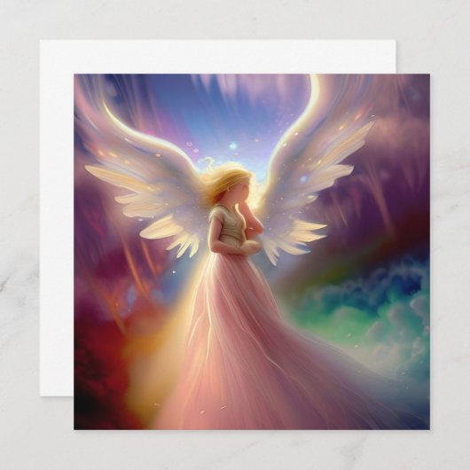 Die Art Rainbow Clouds im Himmel Mitteilungskarte (Vorne/Hinten)