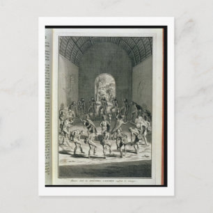 Die Art und Weise, wie karibische Priester ihre Ka Postkarte