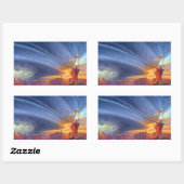 Die Art und Weise, wie König Bild abdecken Rechteckiger Aufkleber (Blatt)