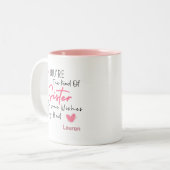 Die Art von Schwester-Tasse - Personalisiertes Ges Zweifarbige Tasse (Vorderseite Links)