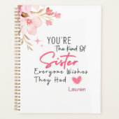 Die Art von Schwesterplaner - Personalisiertes Ges Planer (Vorderseite)