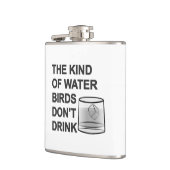 Die Art von Wasser, das Vögel nicht trinken Flachmann (Links)