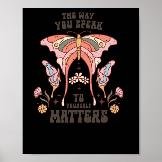 Die Art, wie du mit dir selbst sprichst Poster (Vorne)