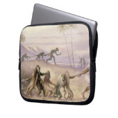 Die Arten und die Gewohnheiten der Affen Laptopschutzhülle (Vorderseite Links)