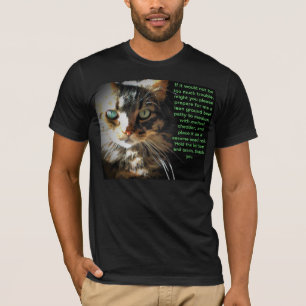 Die artikulierte Katze will einen Cheeseburger T-Shirt