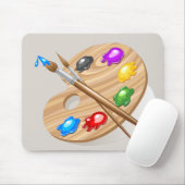 Die Artist-Palette Mousepad (Mit Mouse)