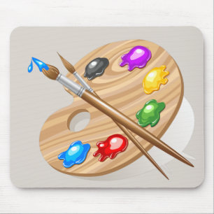 Die Artist-Palette Mousepad