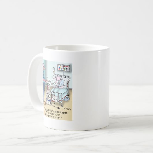 Die Ärzte installieren einfach das Herz Kaffeetasse (Vorderseite Links)