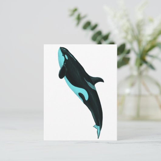 DIE ASCENDENDE ORCA POSTKARTE (Stehend Vorderseite)