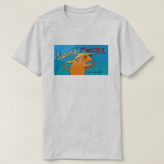 Die Asche der Männer "SUMPF-MONSTER" Shirt (Design vorne)