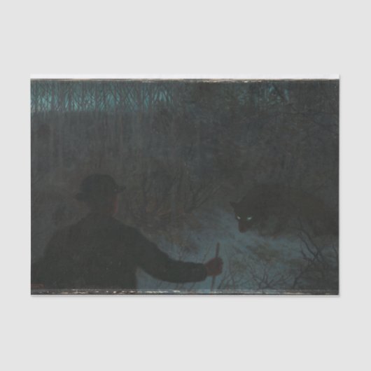 Die Asche und der Wolf Seidenpapier (Vorderseite)