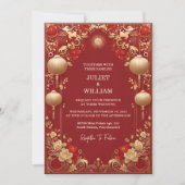 Die Asiatische Moderne Chinesische Zweisprachige H Einladung (Vorderseite)