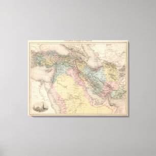 Die asiatische Türkei und Persien Leinwanddruck