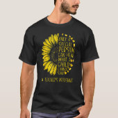 Die Assistenzkraft des Sonnenblumenlehrers kann T-Shirt (Vorderseite)