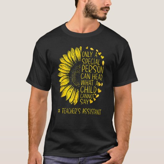 Die Assistenzkraft des Sonnenblumenlehrers kann T-Shirt (Vorderseite)