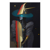 Die Astro-Hexe surfen Poster (Vorderseite)