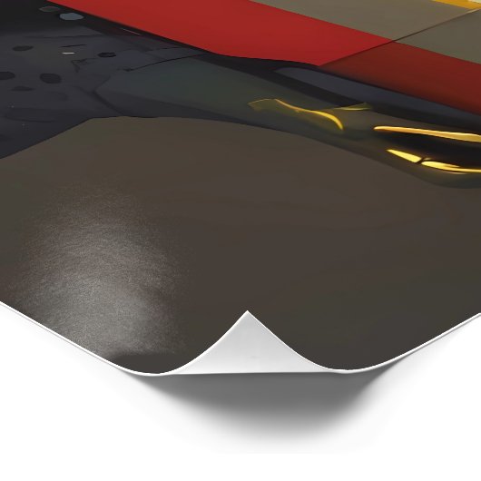 Die Astro-Hexe surfen Poster (Ecke)