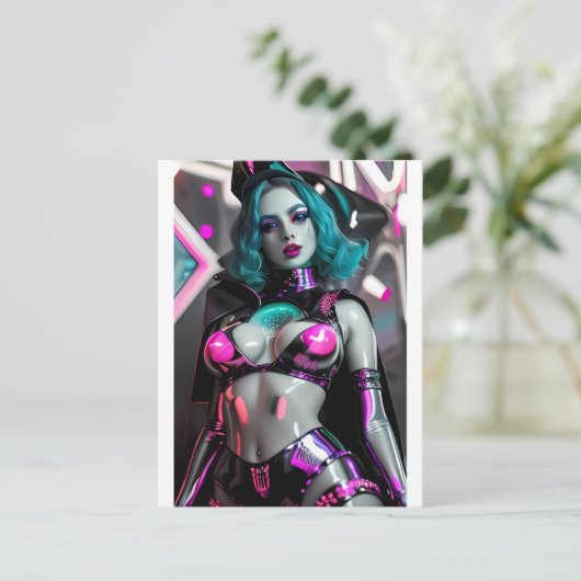 Die Astro-Hexe von Ceti-Alpha 4 Postkarte (Stehend Vorderseite)