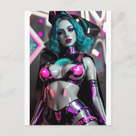 Die Astro-Hexe von Ceti-Alpha 4 Postkarte (Vorderseite)