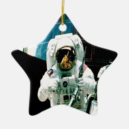 die Astronauten-Anzugsraum-NASA-Aerospace Keramikornament (Vorne)